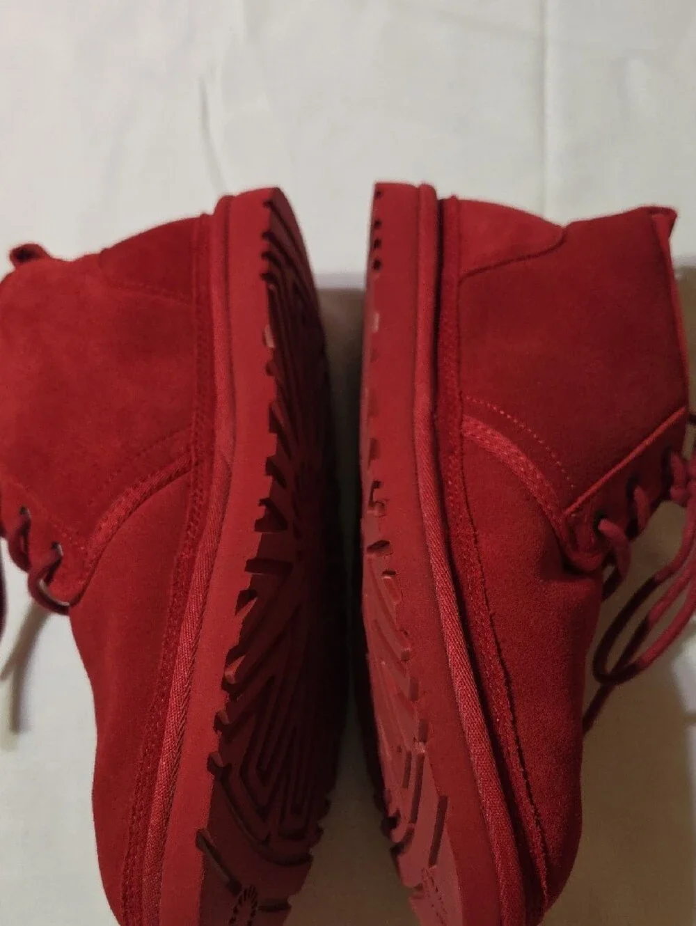 UGG Neumel II Boot Samba Red Suede Leather Ankle Booties